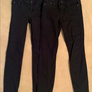 J. Crew Black Toothpick Jean Bundle